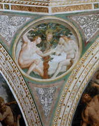 Eredeti bűn, a kupola pendentivéből, 1532-36